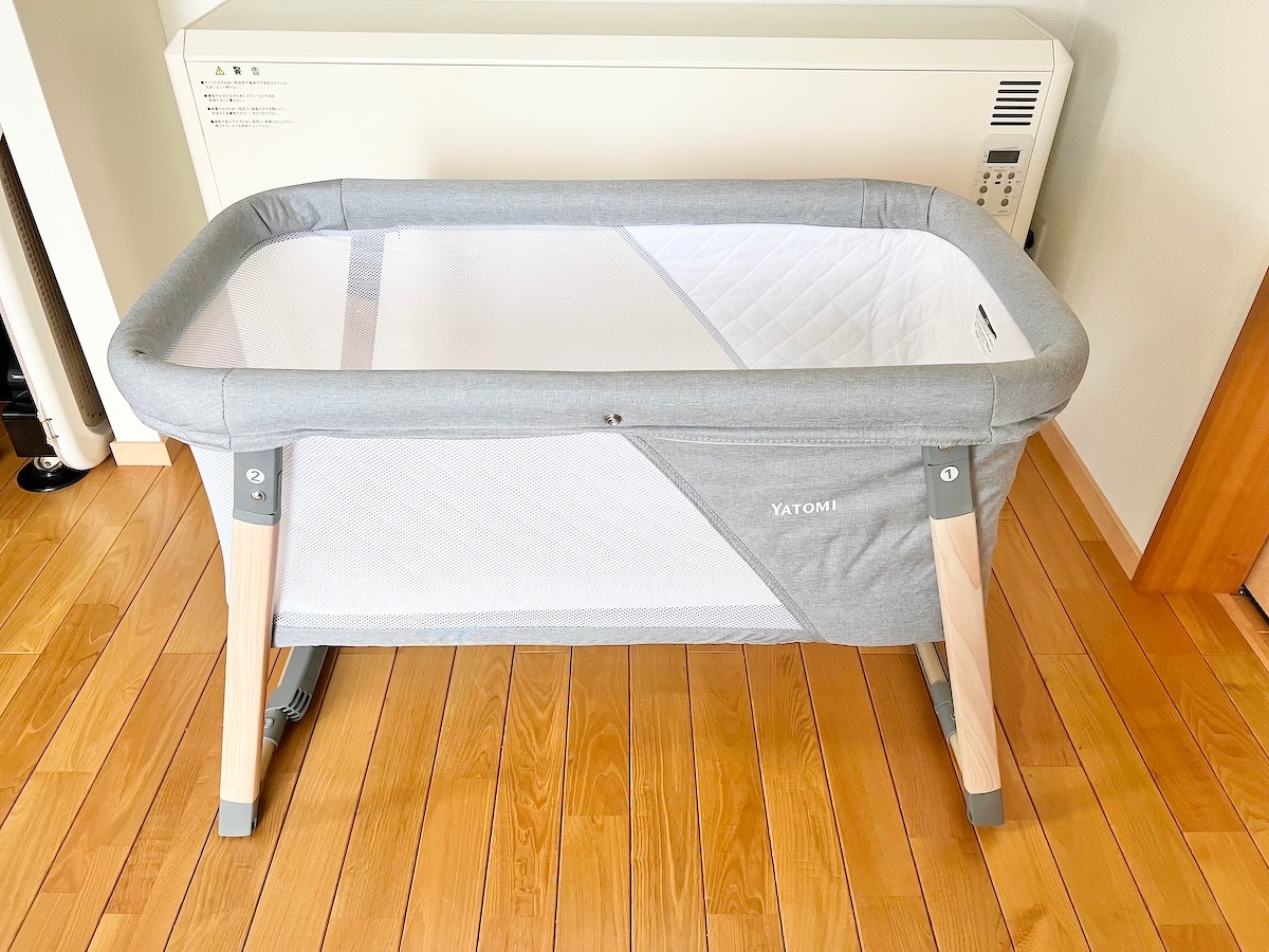 値下げ】 ヤトミ YATOMI 2in1 BABY crib 折り畳み ベビーベッド i9tmg